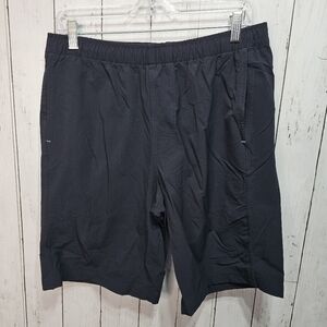 Myles Men's Black Make Moves Athletic Shorts Pockets Inseam 10" Size Large.